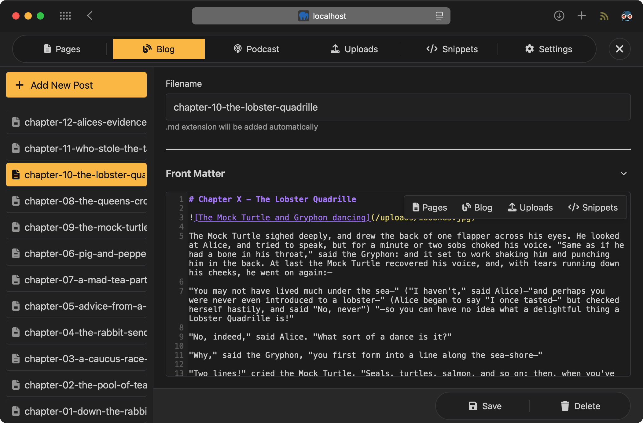 Forma CMS Screenshot 2